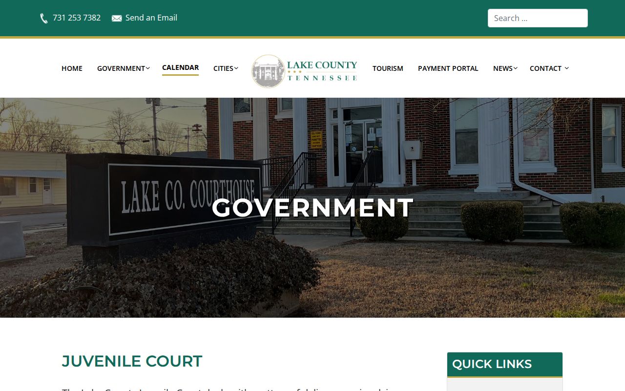 Lake County court records Juvenile Court page